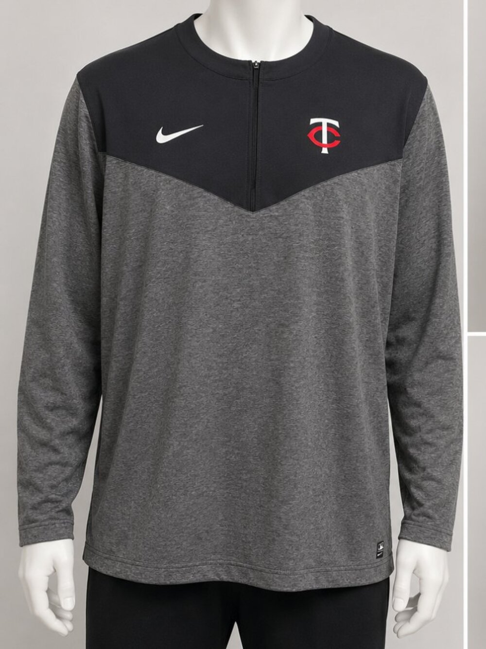 NWT Nike Dri-FIT Minnesota Twins Quarter Zip – MLB Authentic Collection – Size X